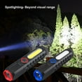 thumbnail image 3 of Sunjoy Tech LED Flashlight Waterproof High Brightness Long Irradiation Distance Compact Size Tail Magnet Design Rechargeable Tactical Flashlight LED Torch with Side Light Camping Supplies, 3 of 8
