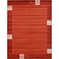 thumbnail image 1 of Unique Loom Del Mar Collection Tapis de Transition Contemporain, 9' x 12', Rouille Rouge/terre Cuite, 1 of 10