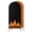 Orange, Black, Red, variant on 4FT Arch Backdrop Covers, Abstract Purple Flame Wedding Arch Cover Stretchy, Flickering Fire Pattern Black Chiara Arches Backdrop Stand Covers for Birthday Baby Shower Party Banquet Decor