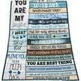 thumbnail image 3 of LHSHID to My Husband Blanket Romantic for Husband from Wife Husband Blanket Unique Birthday Present for Him Christmas Valentine's Day Gift for Husband 40x50in, 3 of 6