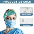 thumbnail image 5 of COEQINE Axolotl Plant Nurse Button Headband Stretchy Headband for Running Cycling Football Basketball Yoga Workout Headbands for Medical Workers Sports Headbands Bulk, 5 of 7