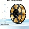 thumbnail image 4 of ouhos Silk Metallic Gold PLA 3D Printer Filament, 1.75 mm 1 kg, ±0.02 mm Accuracy, Smooth Shiny Metal-Like Surface, For Most FDM 3D Printers, 4 of 7