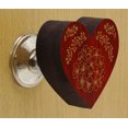 thumbnail image 2 of IBA Indianbeautifulart Boutons de Meubles Gravés Rouges, Lot de 10, 2 of 3