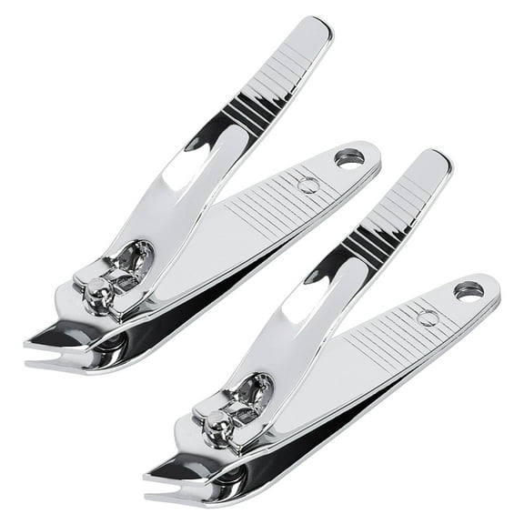 REGALWOVEN 2pcs Nail Clipper set- Slanted Nail Cutting Clippers for Women and Men