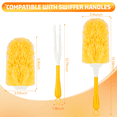 thumbnail image 2 of ILAVCLEAN Heavy Duty Duster Refills for Swiffers Duster with Handle 30 Pcs, 360° Disposable Feather Duster Kit for Cleaning 5X Microfibers, Multi Surface Refills, 2 of 7