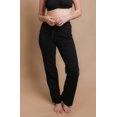 thumbnail image 3 of Women's Cottonique W12208 Latex Free Organic Cotton Drawstring Lounge Pant (Black 7), 3 of 3