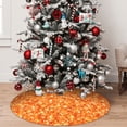 thumbnail image 5 of Sikiie Orange Glitter 30-48 inches {designName} Print Christmas Tree Skirt Snowman Xmas Tree Skirt with Edge Christmas Decorations for Holiday Party48", 5 of 7