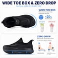 thumbnail image 2 of Men's Wide Toe Box Walking Shoes with Metatarsal Pad & Arch Support, Hands Free Slip-On Zero Drop Sneakers, Cushioned Breathable Athletic Shoes, 2 of 6