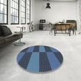 thumbnail image 3 of Ahgly Company Indoor Rectangle Patterned Blue Novelty Area Rugs, 8' x 10', 3 of 6
