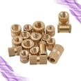 thumbnail image 3 of HEMOTON  330 Pcs Brass Knurled Screw Nut Classification Fastener Key Mix, 3 of 8