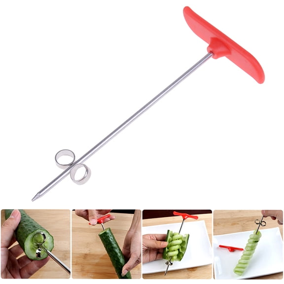 1pc Vegetables Spiral Knife Potato Cucumber Salad Chopper Spiral Slicer Cutter 2pcs/set Vegetables Spiral Knife Potato Cucumber Chopper Spiral Slicer Cutter