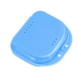 thumbnail image 1 of Retainer Case with Vent Holes - Denture/Mouthguard Container, Hinged Lid, PP Plastic, Travel/Home Use, 1 of 6