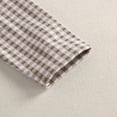 thumbnail image 3 of larppty Kids Baby Girls Boys Plaid Pajamas Set Long Sleeve Button Down Shirts Tops and Pants Gingham Pj Lounge Sets(11-12 Years,Coffee), 3 of 4