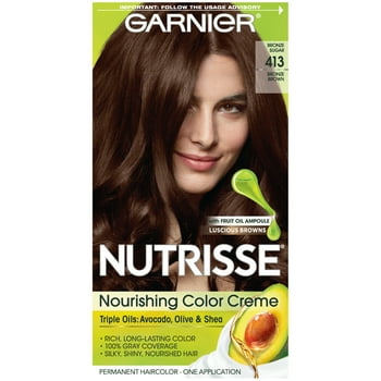Garnier sse Nourishing Hair Color Creme, 413 Bronze Brown