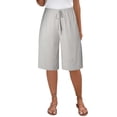thumbnail image 2 of Stephy Women's Wide Leg Pants Casual Wide Leg Lightweight Loose Palazzo Pants Trouser with Pockets, White, L, 2 of 8