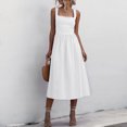 thumbnail image 2 of Outfmvch white dress Bodycon Sleeveless Knee Length Club Tank Dress womens dresses fall dresses, 2 of 9