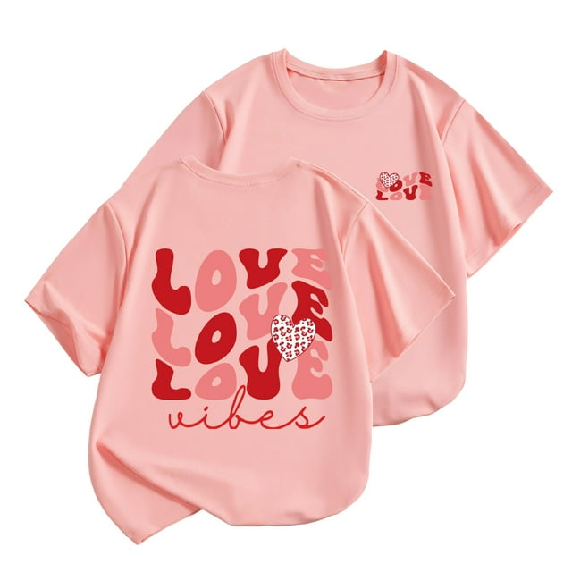 TZEWGL Tops For Infnat Short Sleeve Printed Round Neck Clothing For Infnants size 4-5T
