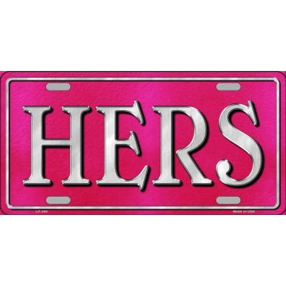 HERS Panneau de Style Plaque d'Immatriculation Original