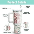 thumbnail image 5 of Therapist Gifts Mental Health Gift Speech Respiratory Occupational Physical Psychology Therapist Appreciation Gifts 40oz Stainless Steel Tumbler Cup Mug Water Bottle with Handle for Women Men, 5 of 7