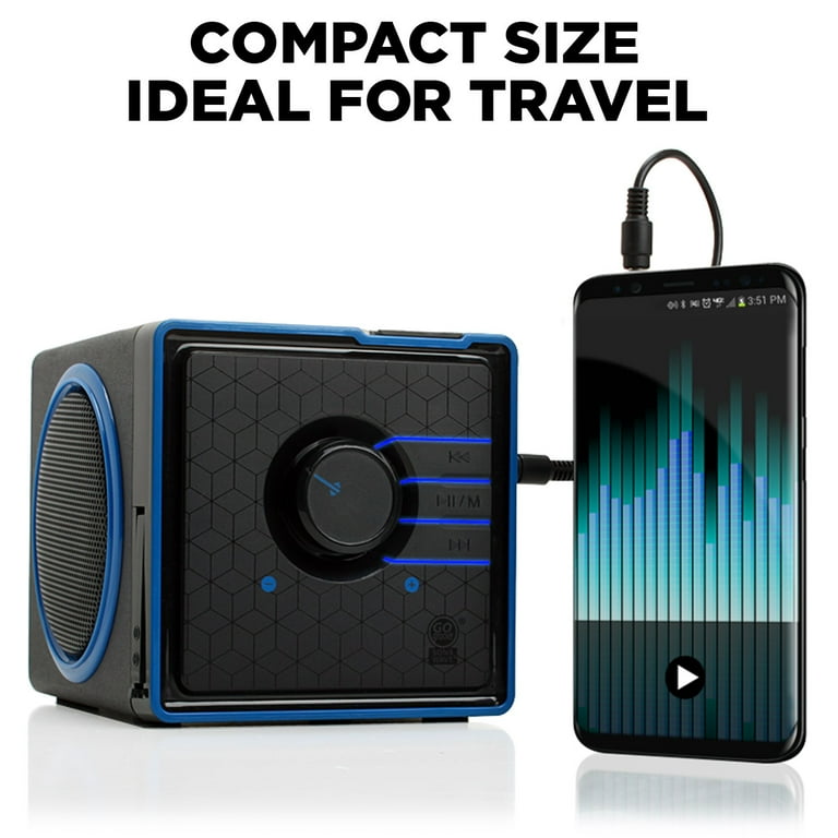 GOgroove Portable Stereo Speaker System w/ Rechargeable Battery