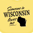 thumbnail image 4 of Inktastic Someone in Wisconsin Loves Me Boys or Girls Baby Bib, 4 of 4