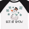 thumbnail image 4 of Inktastic Let It Snow Cute Snowman in Hat and Scarf Boys or Girls Toddler T-Shirt, 4 of 5