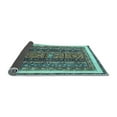 thumbnail image 2 of Ahgly Company Indoor Square Abstract Light Blue Modern Area Rugs, 3' Square, 2 of 4