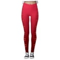 thumbnail image 4 of MKLEKYY Leggings deportivos para mujer, estampados navideños, leggings de ejercicio, pantalones de yoga 147, 4 of 4