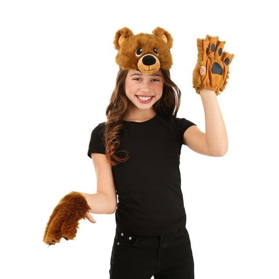 Bear Soft Headband & Paws Accessory Kit