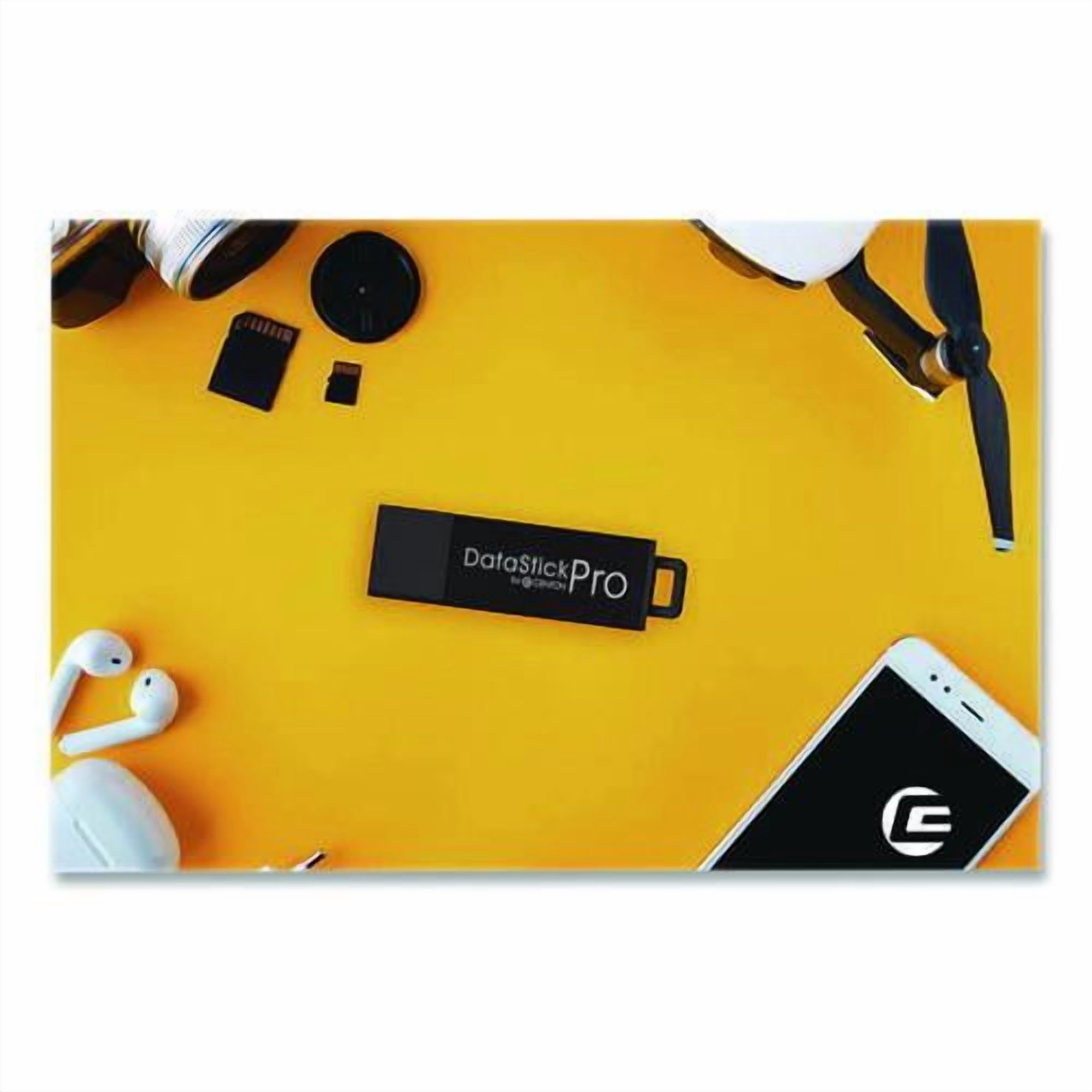 DataStick Pro USB 3.2 Type A Flash Drive, 128 GB, Black | Bundle of 2