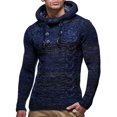 thumbnail image 2 of Men's Knitted Pullover Hoodie Hooded Sweatshirt, 2 of 4