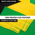 thumbnail image 5 of G128 Combo Pack: 6 Feet Tangle Free Spinning Flagpole (Black) Jamaica Jamaican Flag 3x5 ft Printed 150D Brass Grommets (Flag Included) Aluminum Flag Pole, 5 of 9