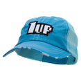 thumbnail image 2 of 1up Embroidered Low Profile Special Cotton Mesh Cap - Aqua OSFM, 2 of 5