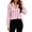 Pink, variant on CBASIHI Womens Striped Button Down Shirts- Loose Fit Casual Trendy Collared Long Sleeve Fall Tops Black Size S-2XL