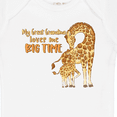 thumbnail image 4 of Inktastic My Great Grandma Loves Me Big Time Cute Giraffe Family Boys or Girls Baby Bodysuit, 4 of 5