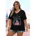 thumbnail image 3 of DEXIO Plus Size Magic Kingdom Shirts for Women Castle Graphic T Shirt Cute Holiday Shirt Princess Tee Funny Vacation Tops, 3 of 7