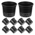 thumbnail image 1 of Plastic Net Cups Drainage Aeration Versatile Use Balcony Planting 5.11X5.11X3.93IN 10Pcs, 1 of 5