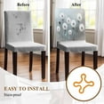 thumbnail image 5 of White Dandelion Chair Covers Set of 4 Retro Oil Painting Modern Art Chair Back Covers Stretch Removable Washable Chairs Slipcovers Chair Protector for Dining Room Kitchen Party Decor, 5 of 5