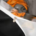 thumbnail image 4 of Castle Fairy Modern African Woman Bedding,Watercolor Artwork Duvet Cover Full,Gray Orange,Black Reversible,3pcs,No Comforter,1 Duvet Cover and 2 Pillowcases, 4 of 6