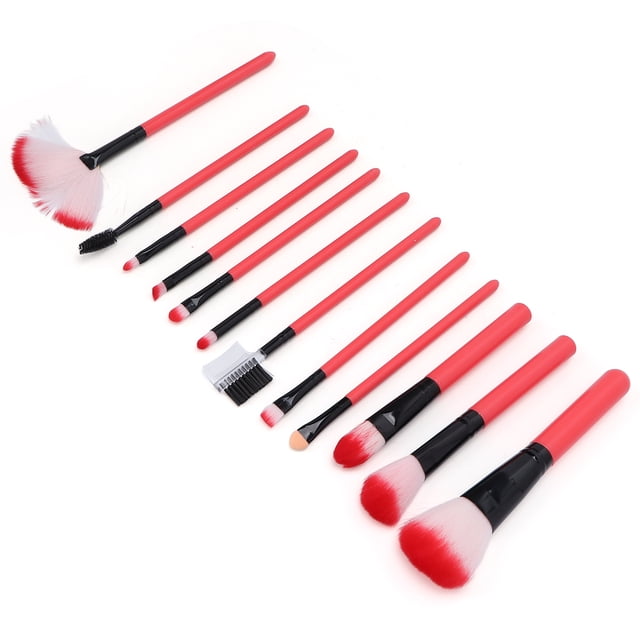 Pincel para sombras de ojos, juego de 12 pinceles de maquillaje, pincel para base, pincel corrector, elaborado por expertos