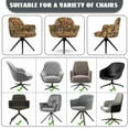 thumbnail image 6 of Whosucclay Brown Boho Mandala Flower Print Stretch Curved Back Dining Chair Slipcovers Universal Curved Back Chair Slipcover Armchair Covers for Office Living Room Banquet Vanity Bedroom, 6 of 7