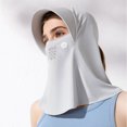 thumbnail image 1 of Cara Bufanda Pañuelo unisex para la cara, pañuelo deportivo fino de seda helada para pescar a caballo (gris claro) Sywqhk Para Estrenar, 1 of 9