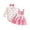 A03-ZB Pink, variant on CAICJ98 Baby Girl Clothes Fall Winter Outfit Long Sleeve Ruffle Romper Plaid Skirt Bow Headband 3 Pcs Set (Hot Pink,3-6 Months)