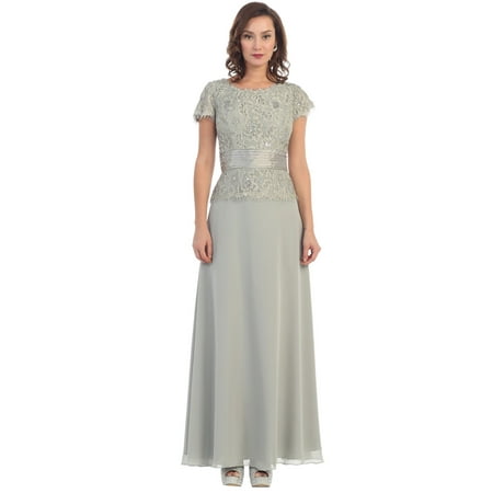 Bride Dragging Groom - CLASSY SHORT SLEEVE MOTHER OF THE BRIDE GROOM DRESS