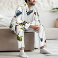 thumbnail image 5 of Mens Pajamas Set, colorful Train Pattern Button Down Long Sleeve Loungewear Sleepwear Pjs sets for Men, 5 of 5