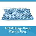 thumbnail image 4 of Vibrant Life Medium Tufted Plush Dog Bed, Blue Paw, 4 of 7