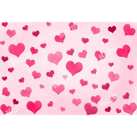 Kate 20x10ft Happy Valentine's Day Backdrops for Photography Romantic Pink Love Heart Decoration Bridal Wedding Party Background Photo Booth