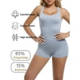 thumbnail image 3 of Shapewear for Women Tummy Control Bodysuit Round Neck Seamless Butt Lifter Full Body Shaper, 3 of 6