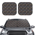 thumbnail image 2 of Goofa Mushroom Pattern 2 Piece Car Windshield Sun Shade Foldable | Front Windshield Shade for Sun, Heat and UV Rays | Sunshade for Car Front Window-Medium, 2 of 7