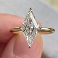 thumbnail image 2 of Simple Triangular Rhombus Imitation Moissanite Diamond Ring Copper Electroplated For Women Jewelry Gift Elegant Jewelry, 2 of 6